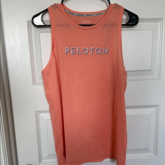 Peloton Women's Coral Muscle Tee - Picture 2 of 8